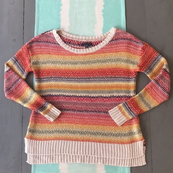 American Eagle Outfitters Colorful Stripe‎ Pullover Sweater - Picture 1 of 9